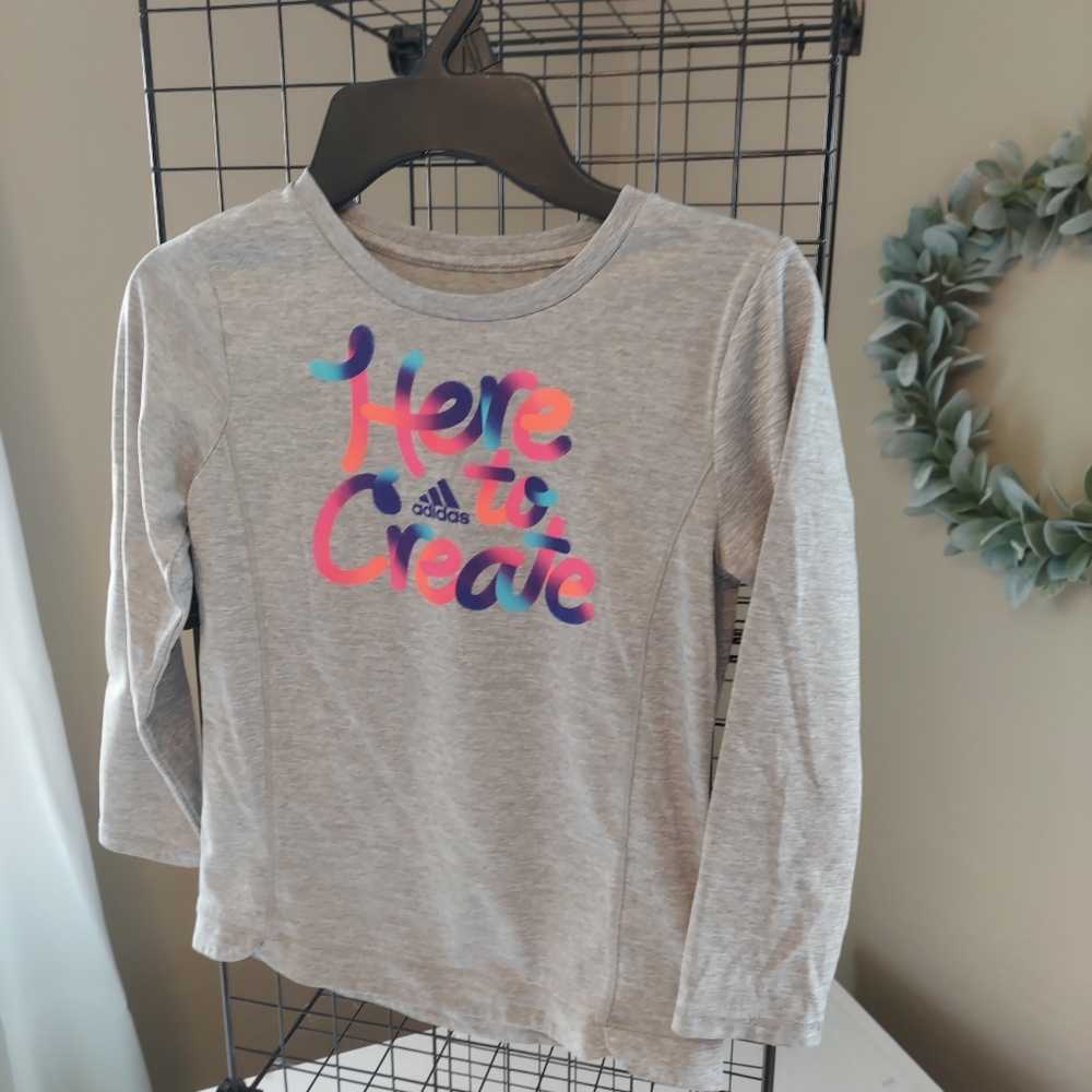 Girls (6x) Adidas long-sleeved climalite top